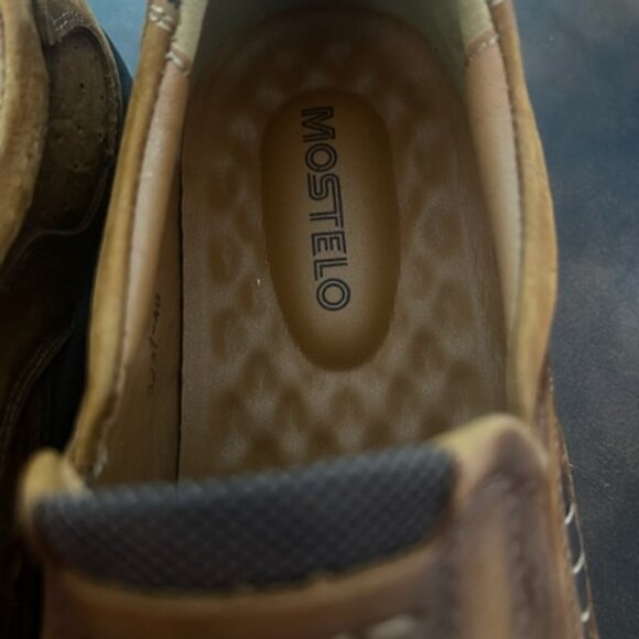 New Men’s Mostelo Brown Slip On Casual Outdoor Hiking Shoes Loafers - Picture 9 of 16